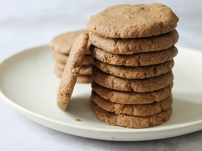 Keto Eggless Chocolate Chip Cookies with Almond Butter