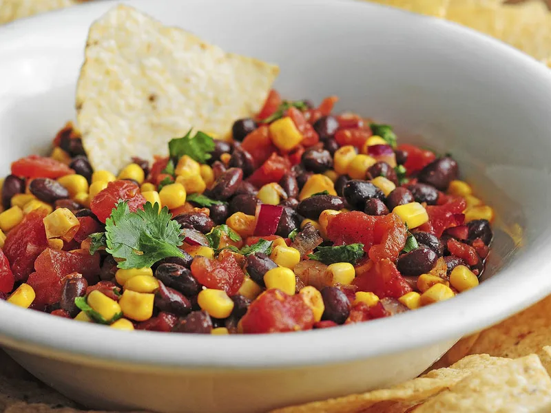 Chipotle Black Bean Salsa with Corn