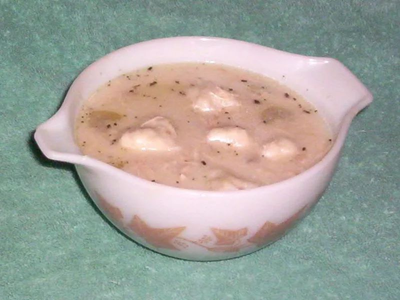Slow-Simmered Chicken and Potato Dumplings