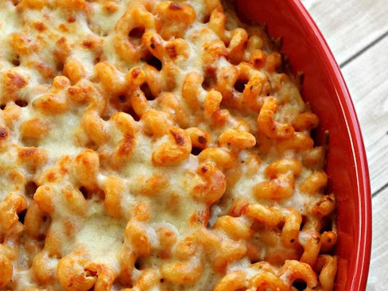 Easy Pantry Pasta Bake with Mozzarella