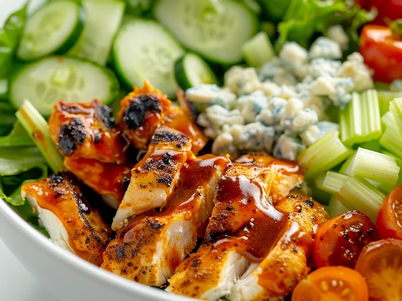 Spicy Buffalo Chicken Salad with Blue Cheese