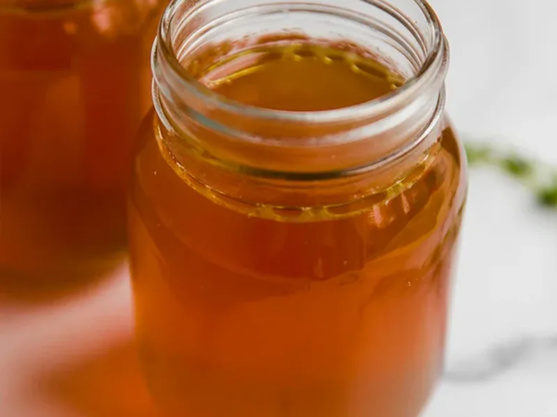 Slow Cooker Bone Broth with Whole Chicken