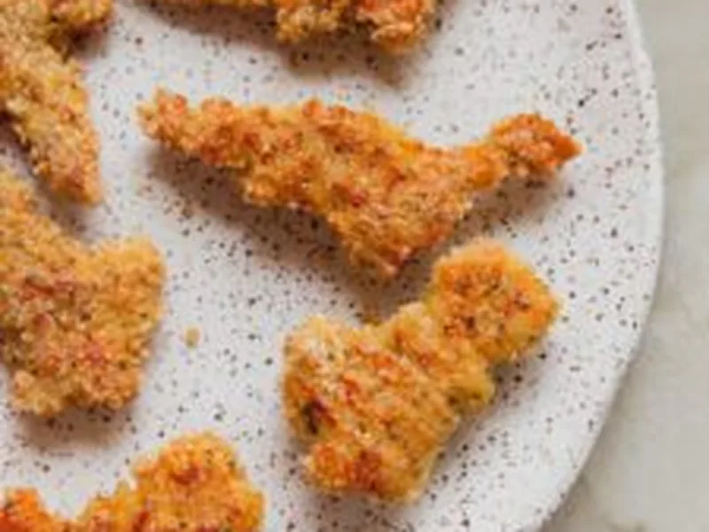Crispy Baked Gluten Free Chicken Dinosaur Nuggets