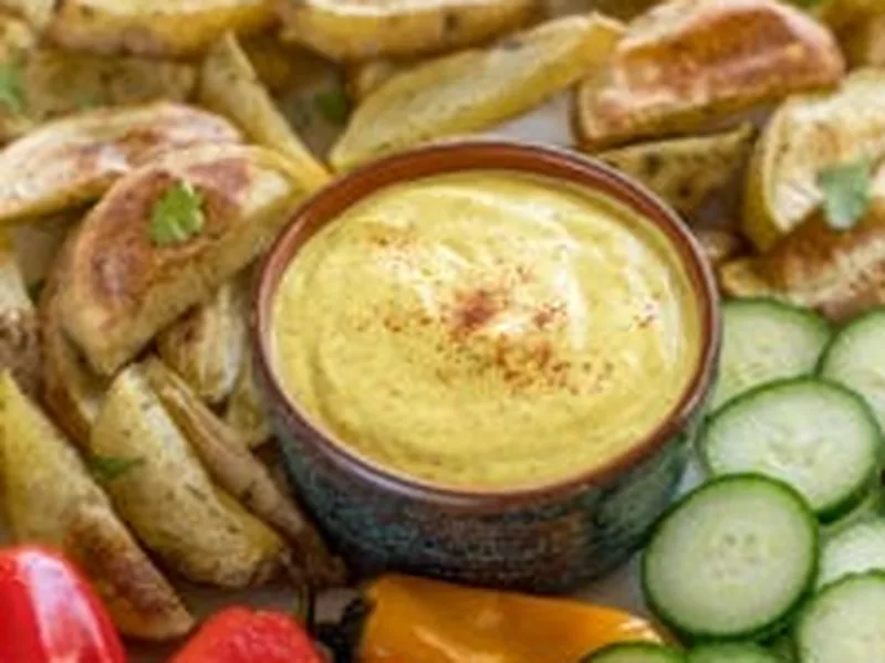 6-Ingredient Cashew Mustard Cheese Dip (Vegan)