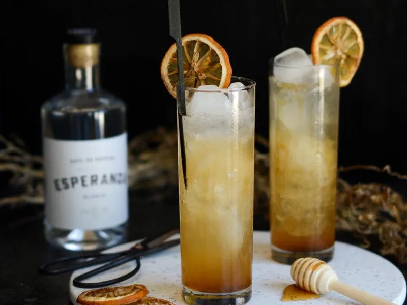 Rooibos Honey Cocktail with Citrus and Bitters