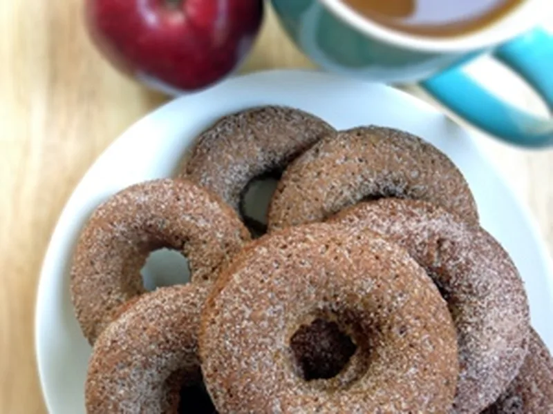 Overnight Soaked Apple Cider Donuts with Spelt Flour