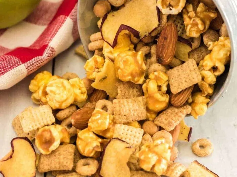 Air Fryer Caramel Apple Trail Mix