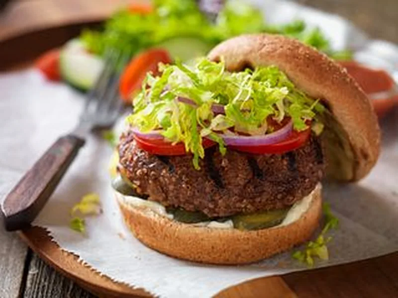 Grilled Beef and Quinoa Burgers