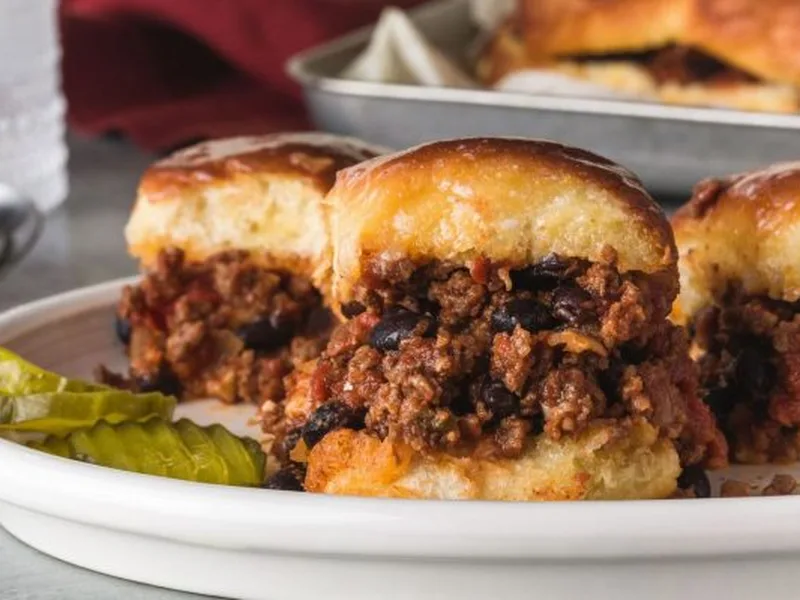 Kid-Friendly Beef Black Bean Sloppy Joe Sliders