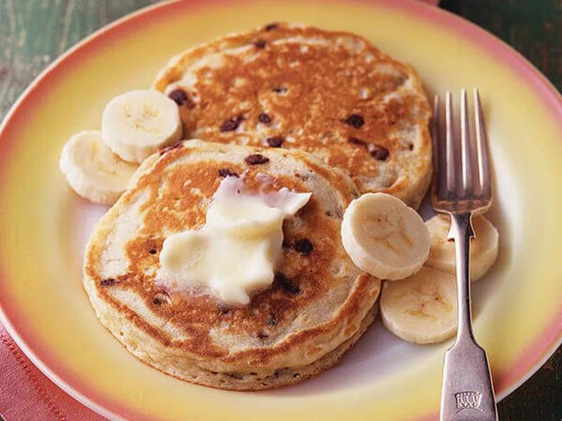 Banana-Chocolate Chip Pancakes