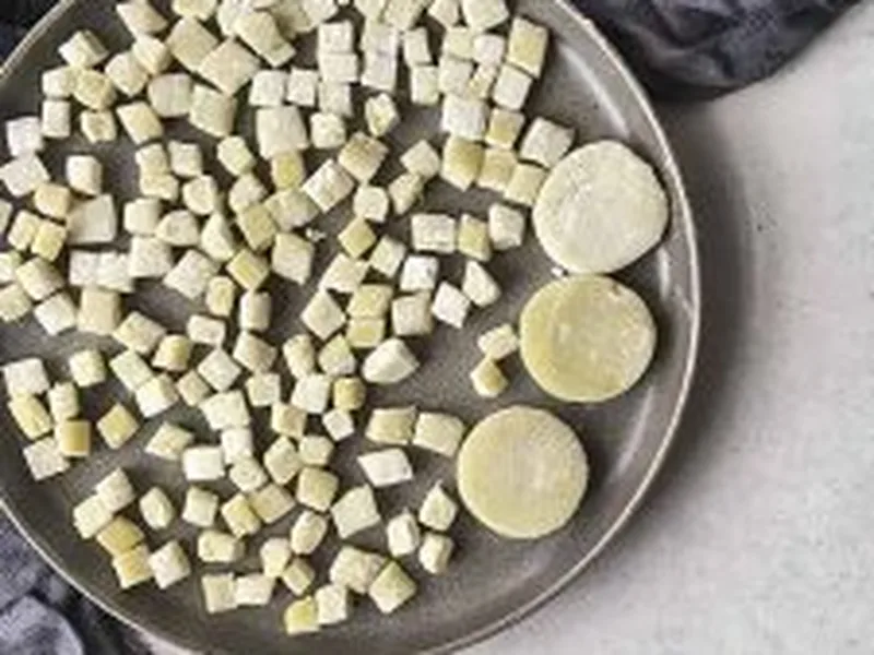 Sweet Rice Flour Mochi with Optional Matcha - Microwave Method