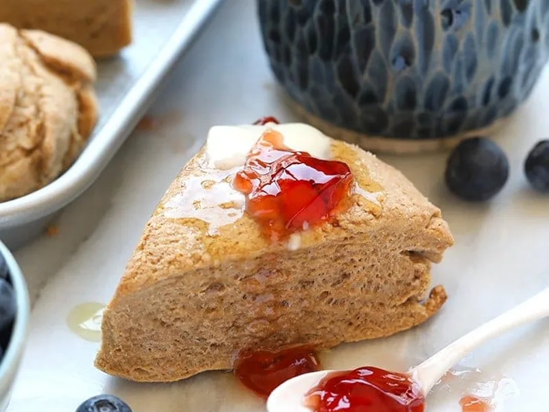 Honey Whole Wheat Coconut Milk Scones