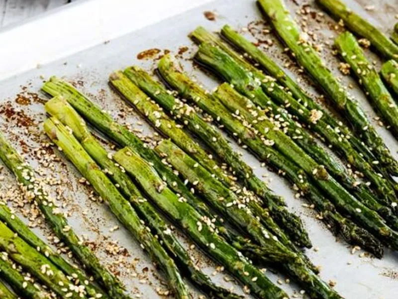 Roasted Asparagus with Soy-Sesame Glaze