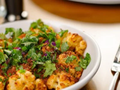Garlicky Cajun Cauliflower with Hot Sauce