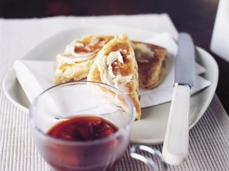 Spiced Sultana Griddle Scones with Orange Zest