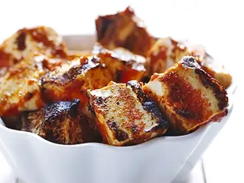 Spicy Sriracha Grilled Tofu Skewers