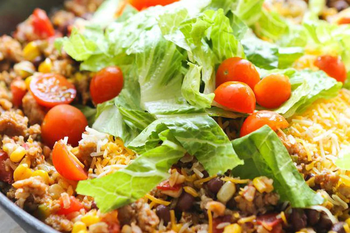 20-Minute One-Pan Sausage Rice and Beans Skillet | EasyCook