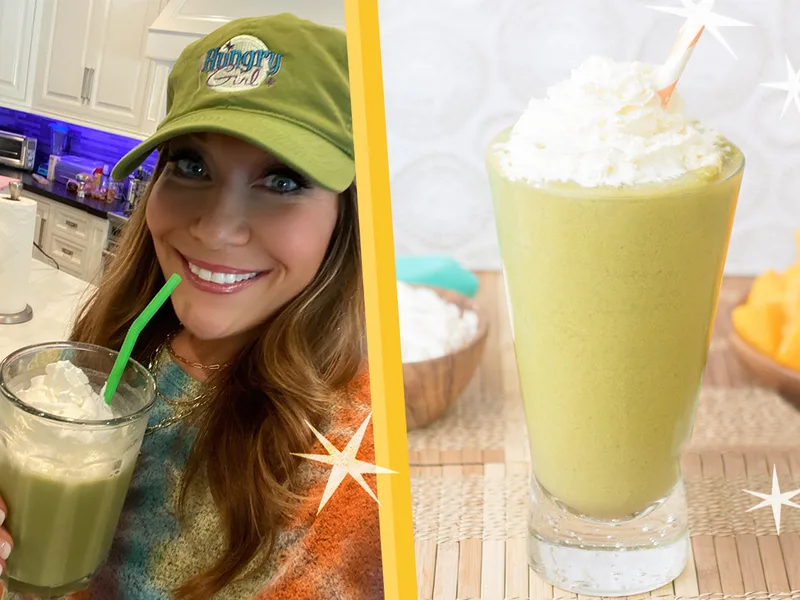 Mango Matcha-ccino Freeze Blended Drink