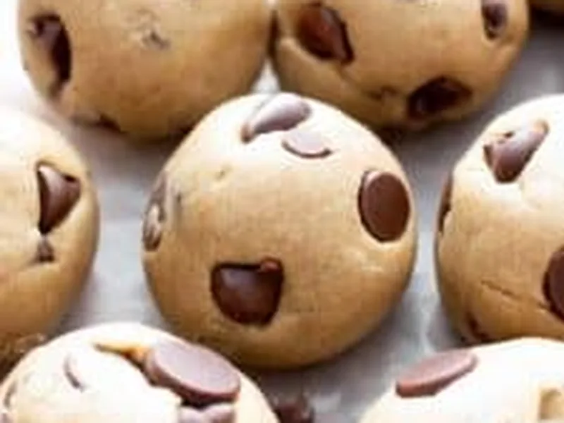 Edible Cookie Dough Bites with Oat Flour and Chocolate Chips