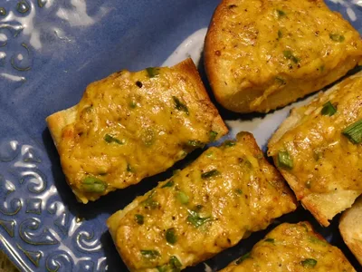 Garam Masala Cheese Toast with Broiled Sharp Cheddar