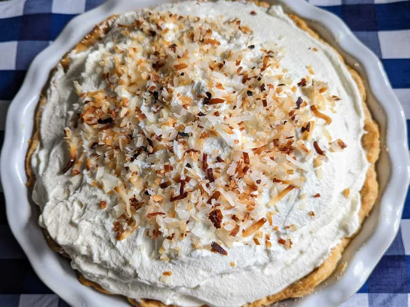 Coconut Cream Pie with Half and Half