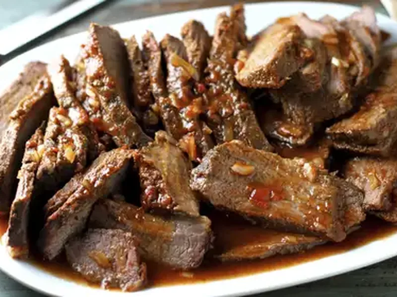 Slow-Cooker Chipotle BBQ Beef Brisket