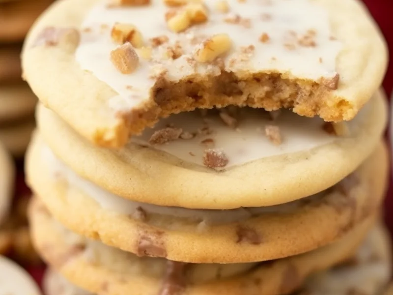 Toffee Butter Icebox Cookies - Make-Ahead Slice and Bake