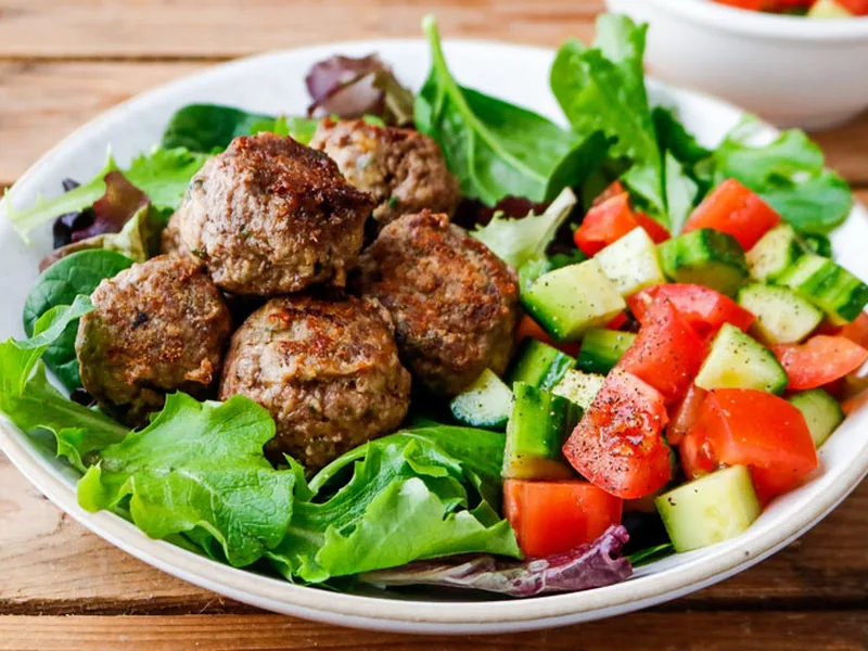 Mediterranean Lamb Meatballs with Cashew Tzatziki
