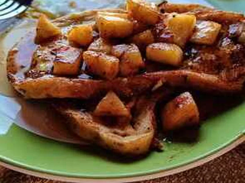 Overnight Sourdough French Toast with Caramelized Apples