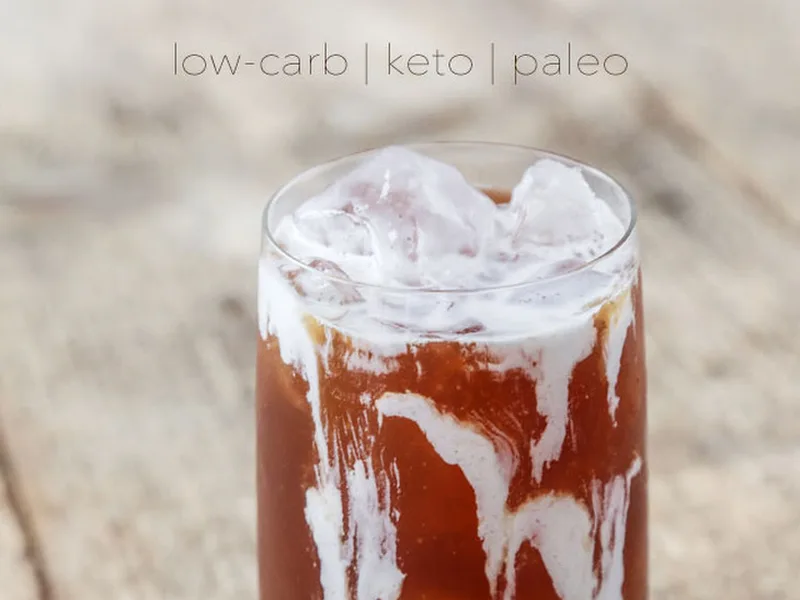 Keto Thai Iced Tea with Spiced Black Tea and Sugar-Free Sweetener