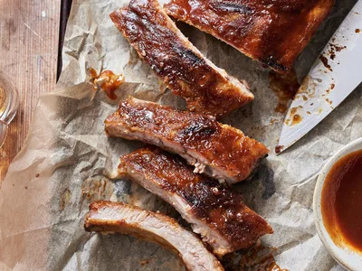 Cider and Chipotle-Glazed Baby Back Ribs with Homemade BBQ Sauce