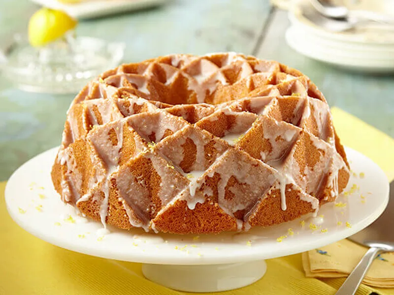Glazed Lemon Pound Cake with Buttermilk