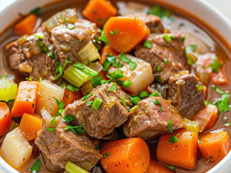 Instant Pot Venison Stew with Vegetables and Herbs