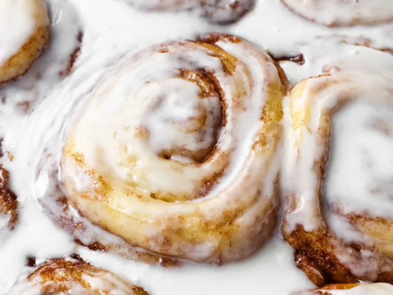 Cream-Soaked Cinnamon Rolls with Brown Sugar Butter