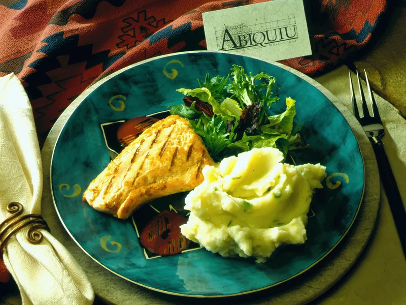 Green Chile Mashed Potatoes with Roasted Anaheim Peppers