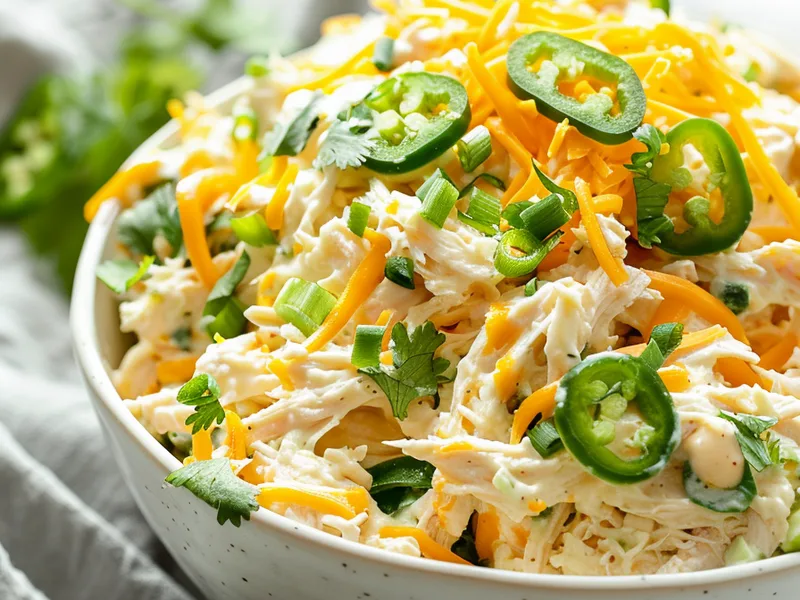 Keto Jalapeño Popper Chicken Salad with Cream Cheese