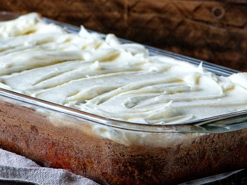 Snickerdoodle Oatmeal Butterscotch Cake with Cinnamon Sugar