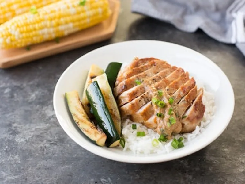Grilled Pork Chops with Coconut Aminos Lime Butter