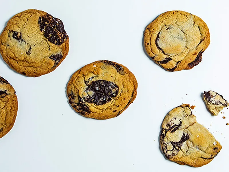Extra-Large Chocolate Chip Cookies with Sea Salt