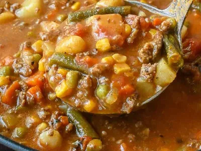 Hobo Stew with Ground Beef and Vegetables