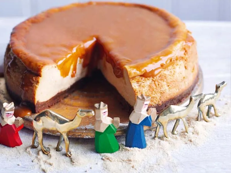 Salted Caramel Cheesecake with Dark Chocolate Base