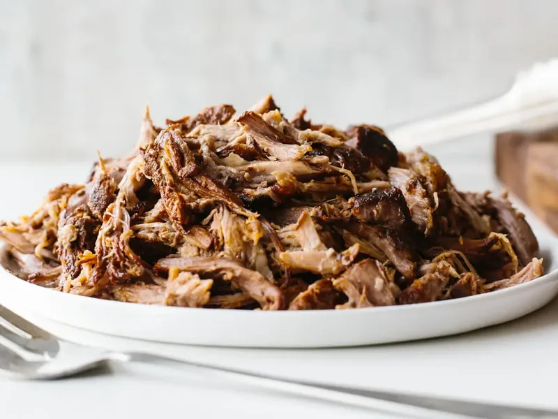Slow Cooker Pulled Pork with Orange and Spices