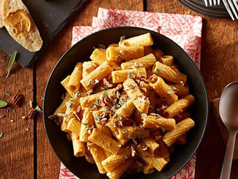 Pumpkin Spice Cream Sauce Rigatoni