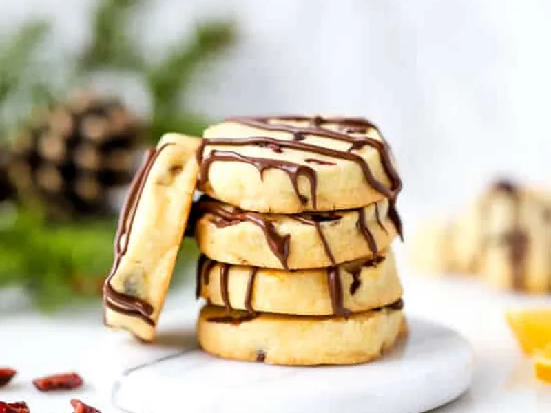 Slice and Bake Chocolate Orange Cranberry Cookies