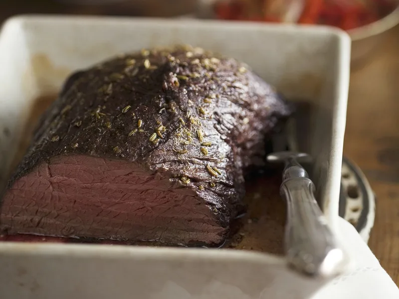 French Roast Beef in Wine Sauce