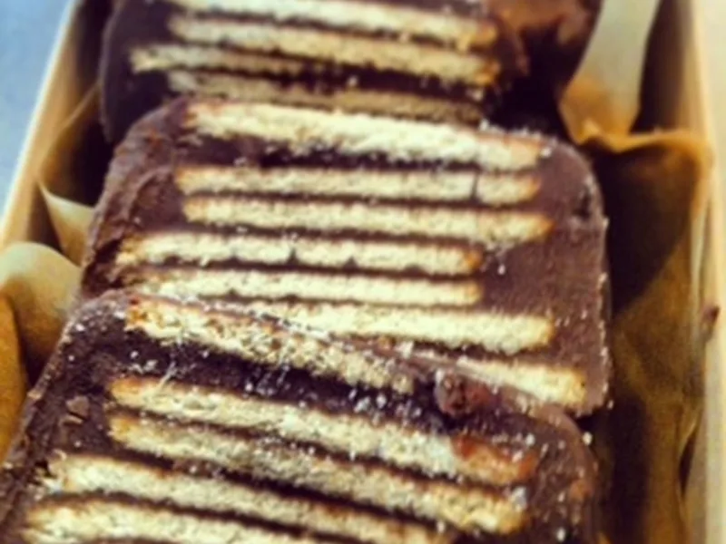 No-Bake Chocolate Biscuit Cake (Cold Dog Kids Recipe)