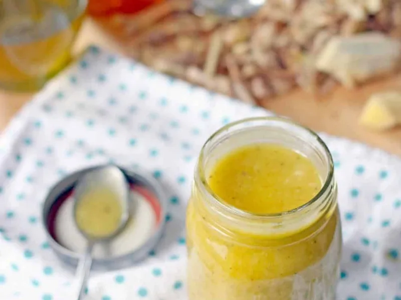 Fresh Ginger Honey Vinaigrette with Olive Oil