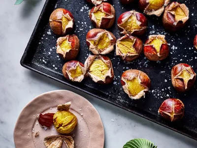 Oven-Roasted Chestnuts with Sea Salt