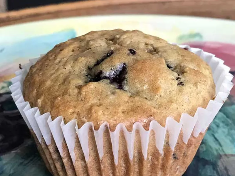 Oatmeal Cinnamon Chip Muffins with Brown Sugar