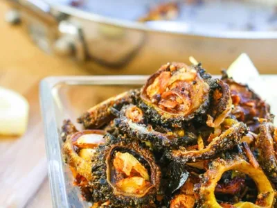 Crispy Bitter Melon Stir-Fry with Coconut and Mustard